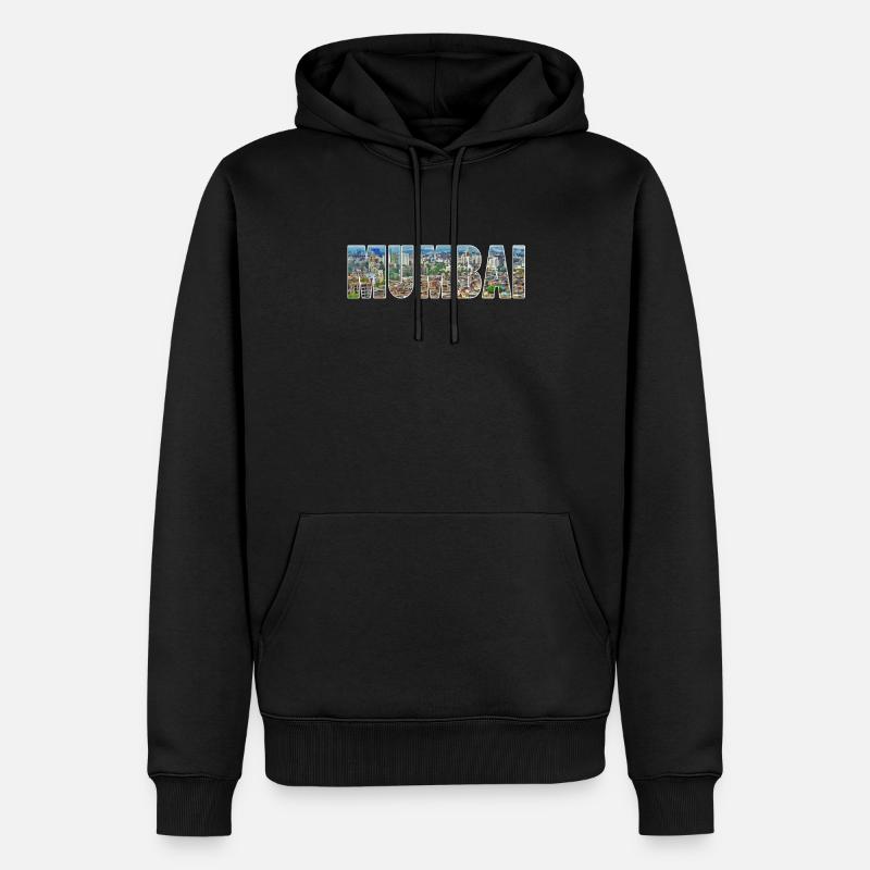 Mumbai Bombay Inde - Sweat à capuche Premium bio Homme - noir