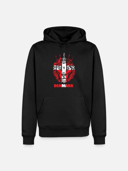 Drapeau Danemark - Sweat à capuche Premium bio Homme - noir