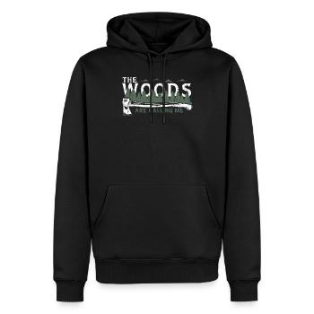 Chemise Lumberjack Woods - Sweat à capuche Premium bio Homme - noir - Devant - Nico (187cm)