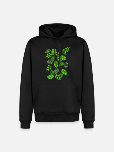 Leaves, leaves - Men’s Premium Organic Hoodie - black