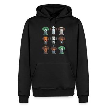 Cute Dachshund Halloween Funny Weiner for - Men’s Premium Organic Hoodie - black - Front - Nico (187cm)