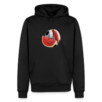 Football Melon Watermelon Kids Football Son - Men’s Premium Organic Hoodie - black - Front - Nico (187cm)