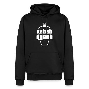 Kebab Queen - Männer Premium Bio Hoodie - Schwarz - Vorne - Nico (187cm)