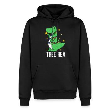 Dinosaurier - Männer Premium Bio Hoodie - Schwarz - Vorne - Nico (187cm)