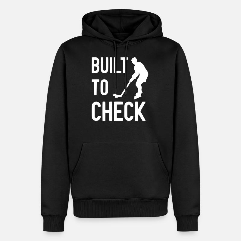 Built to check - Sweat à capuche Premium bio Homme - noir