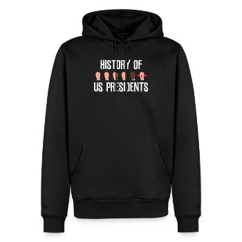 Anti atout - Sweat à capuche Premium bio Homme - noir - Devant - Nico (187cm)