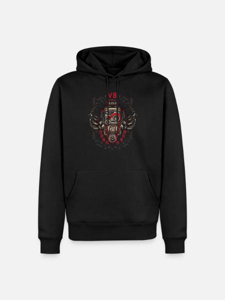 DRAGSTERKLEIDUNG - Männer Premium Bio Hoodie - Schwarz