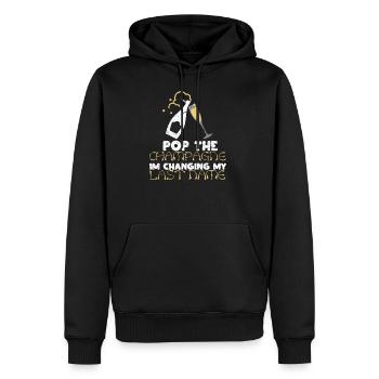 Fiancé fiancé fiancé fiancé cadeau de mariage - Sweat à capuche Premium bio Homme - noir - Devant - Nico (187cm)