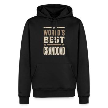 Das beste Großvater-Großvater-Geschenk der Männer Welt - Männer Premium Bio Hoodie - Schwarz - Vorne - Nico (187cm)