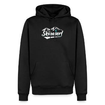 Skihaserl - Männer Premium Bio Hoodie - Schwarz - Vorne - Nico (187cm)