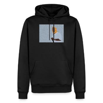 So schnell wie möglich Rocky - Männer Premium Bio Hoodie - Schwarz - Vorne - Nico (187cm)