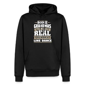 Line Dance Großmutter - Männer Premium Bio Hoodie - Schwarz - Vorne - Nico (187cm)