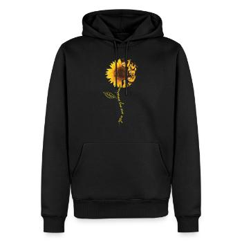 Vous êtes mon amant de paresseux de tournesol de soleil - Sweat à capuche Premium bio Homme - noir - Devant - Nico (187cm)