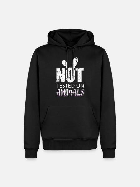 Animal testing - Men’s Premium Organic Hoodie - black