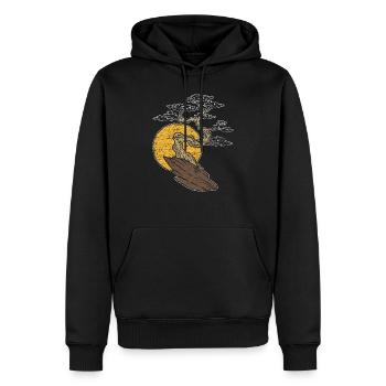 bonsai - Men’s Premium Organic Hoodie - black - Front - Nico (187cm)
