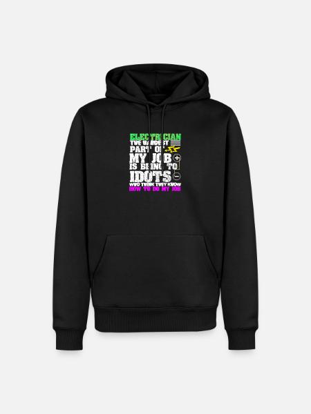 Electrician - Men’s Premium Organic Hoodie - black