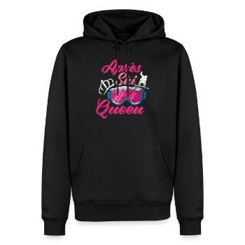 Après ski - Sweat à capuche Premium bio Homme - noir - Devant - Nico (187cm)