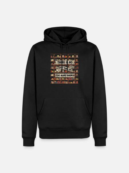 book - Men’s Premium Organic Hoodie - black