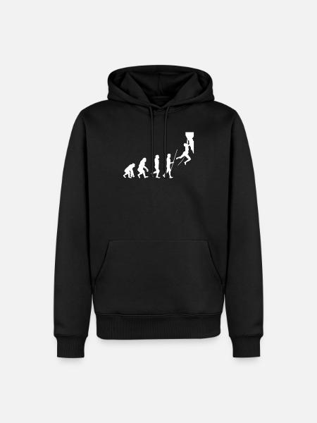Evolution de l'escalade - Sweat à capuche Premium bio Homme - noir