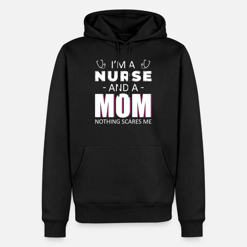 Krankenpfleger Krankenschwester Krankenpflegerin - Männer Premium Bio Hoodie - Schwarz