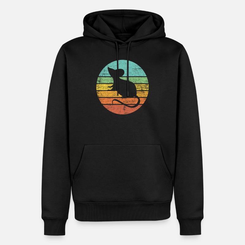 Rate - Sweat à capuche Premium bio Homme - noir