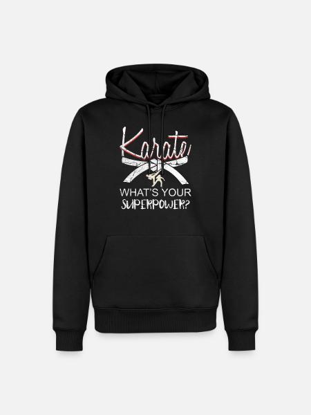 Karate - Männer Premium Bio Hoodie - Schwarz