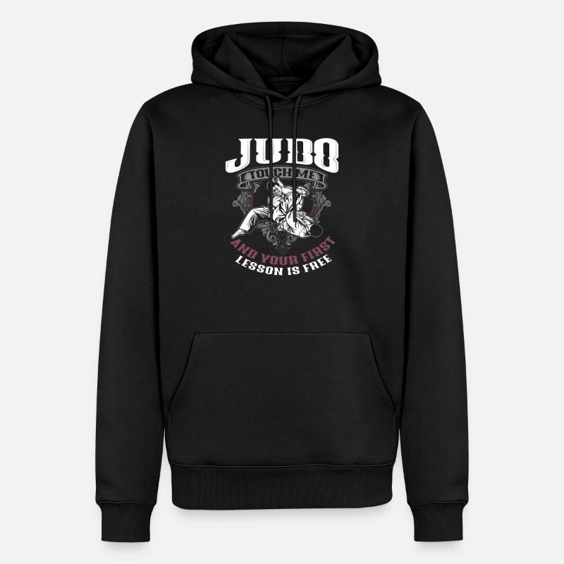 Judo Training - Männer Premium Bio Hoodie - Schwarz