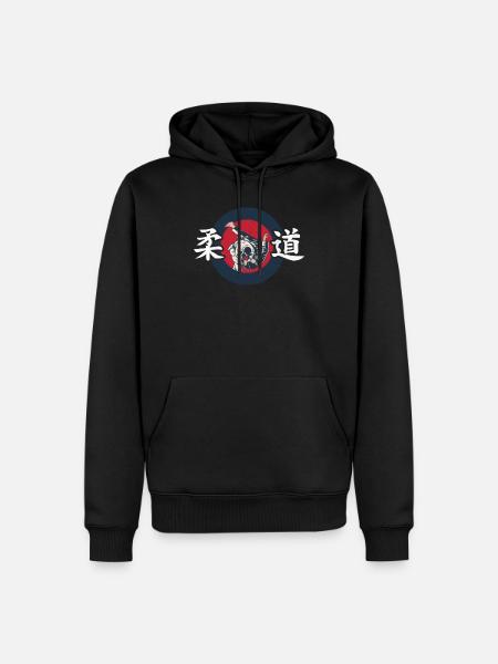 Judo Kampfsport - Männer Premium Bio Hoodie - Schwarz