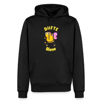 Dufte Biene Karnevalskostüm, Mottoparty - Männer Premium Bio Hoodie - Schwarz - Vorne - Nico (187cm)