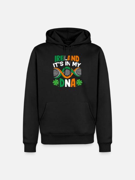 Ireland - Men’s Premium Organic Hoodie - black