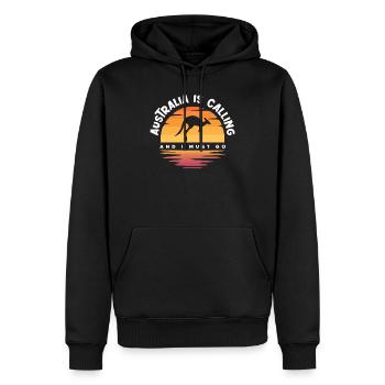 Australien Urlaub - Männer Premium Bio Hoodie - Schwarz - Vorne - Nico (187cm)