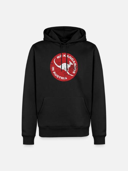 Kangaroo Austria - Men’s Premium Organic Hoodie - black