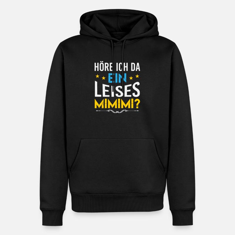 Mimimi - Männer Premium Bio Hoodie - Schwarz
