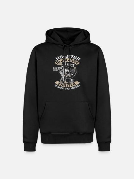 Jiu Jitsu Kampfkunst - Männer Premium Bio Hoodie - Schwarz