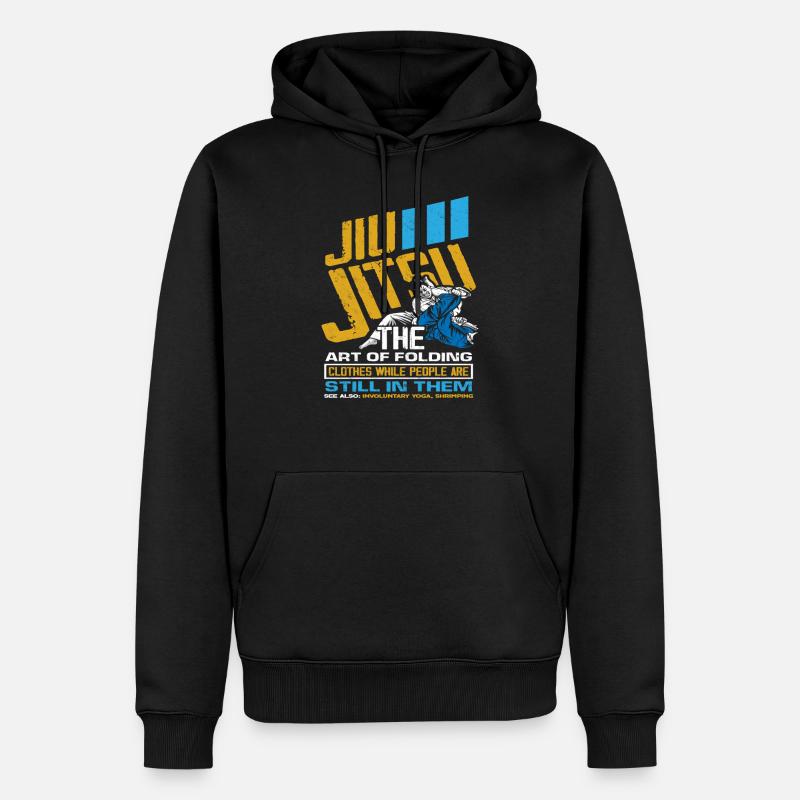 Jiu Jitsu - Sweat à capuche Premium bio Homme - noir