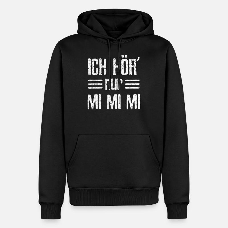 Mimi - Männer Premium Bio Hoodie - Schwarz
