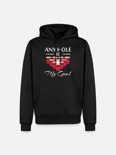 beerpong - Men’s Premium Organic Hoodie - black