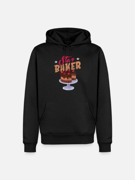 Baking baker - Men’s Premium Organic Hoodie - black
