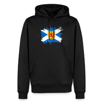 L'Ecosse - Sweat à capuche Premium bio Homme - noir - Devant - Nico (187cm)