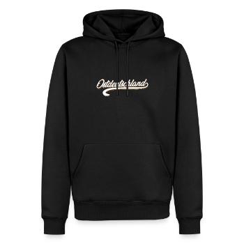 DDR Ostdeutschland - Männer Premium Bio Hoodie - Schwarz - Vorne - Nico (187cm)