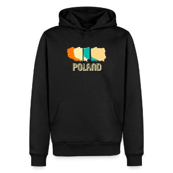 Polen Polska - Männer Premium Bio Hoodie - Schwarz - Vorne - Nico (187cm)