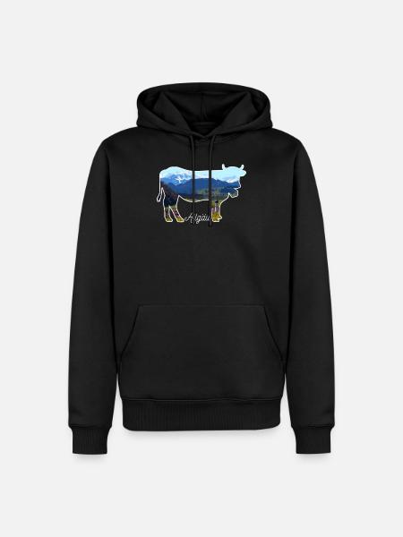 Allgäu Alpen Bayern - Männer Premium Bio Hoodie - Schwarz
