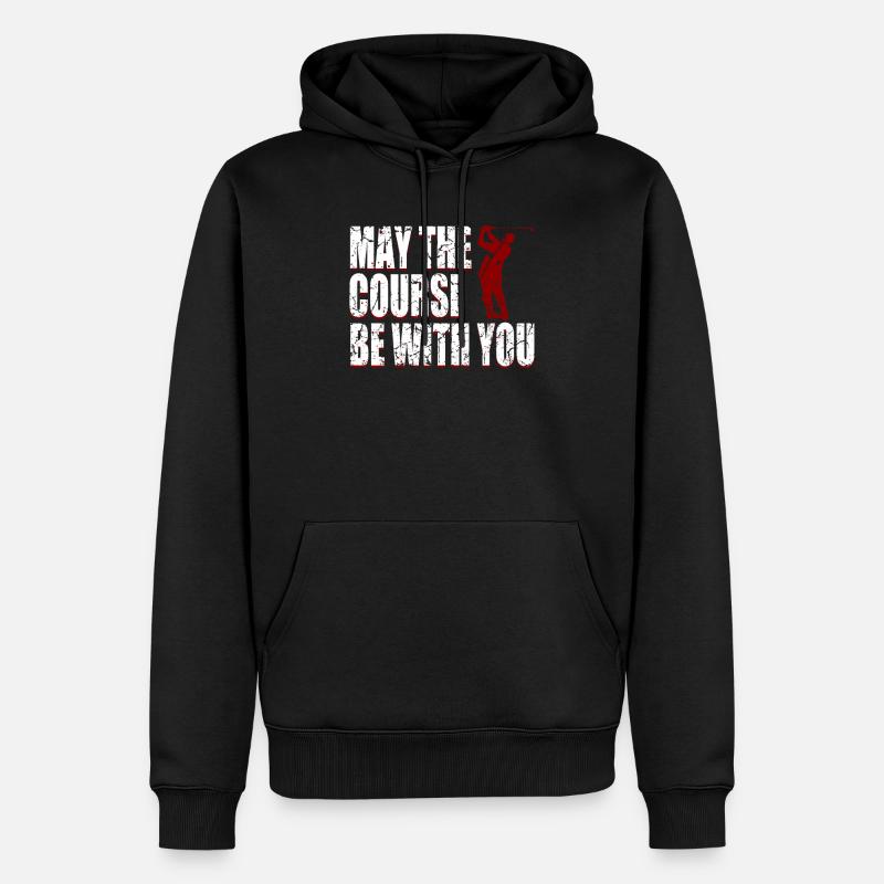 Lustiger Golf Spruch - Männer Premium Bio Hoodie - Schwarz
