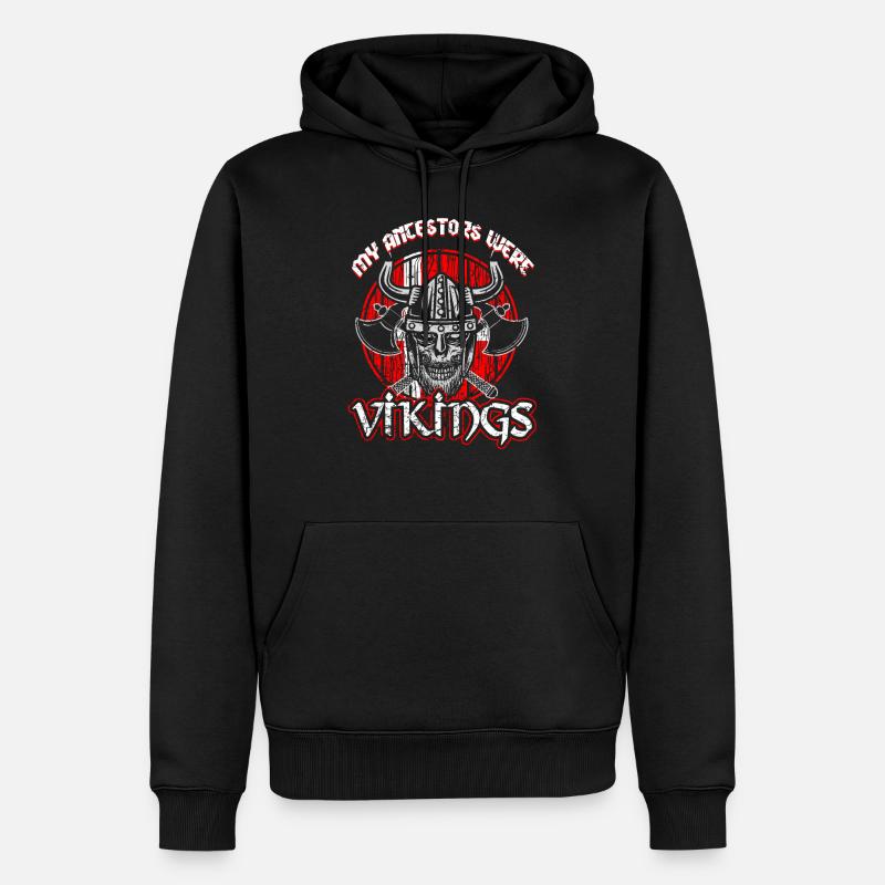 Dänischer Vikinger - Männer Premium Bio Hoodie - Schwarz
