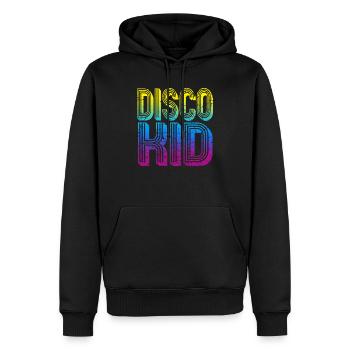 Disco Kid - Männer Premium Bio Hoodie - Schwarz - Vorne - Nico (187cm)
