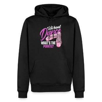 Ballett Spitzentanz En Pointe Wortspiel - Männer Premium Bio Hoodie - Schwarz - Vorne - Nico (187cm)