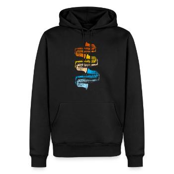 Saxophon - Männer Premium Bio Hoodie - Schwarz - Vorne - Nico (187cm)