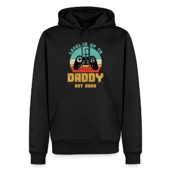 Level Up To Daddy 2020 I'm Going To Be A Dad To Be - Männer Premium Bio Hoodie - Schwarz - Vorne - Nico (187cm)