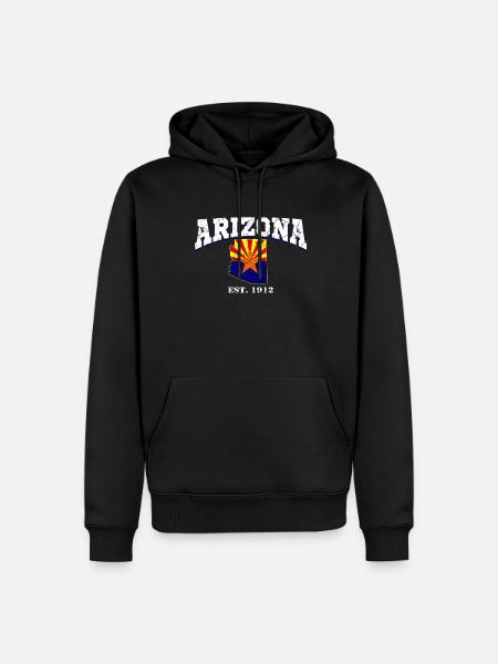 Arizona USA - Sweat à capuche Premium bio Homme - noir