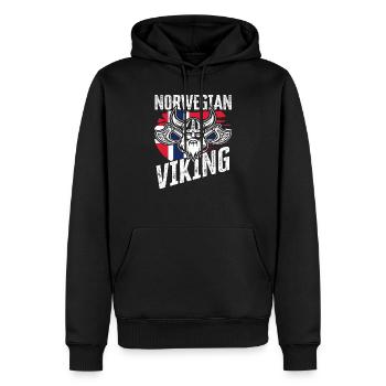 Norwegen Wikinger - Männer Premium Bio Hoodie - Schwarz - Vorne - Nico (187cm)